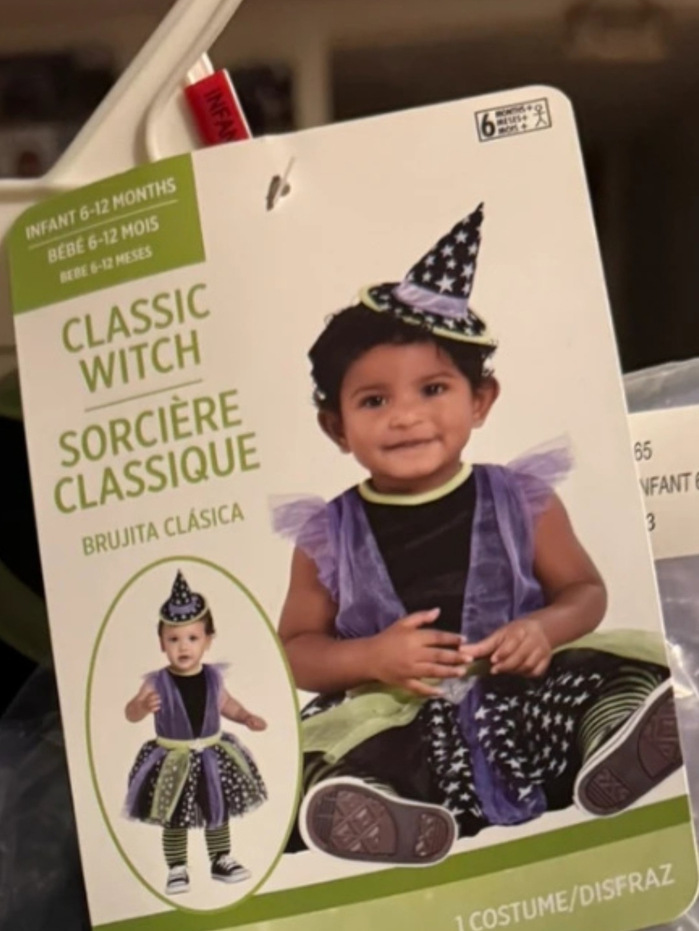 Infant Classic Witch Costume 6-12 Months